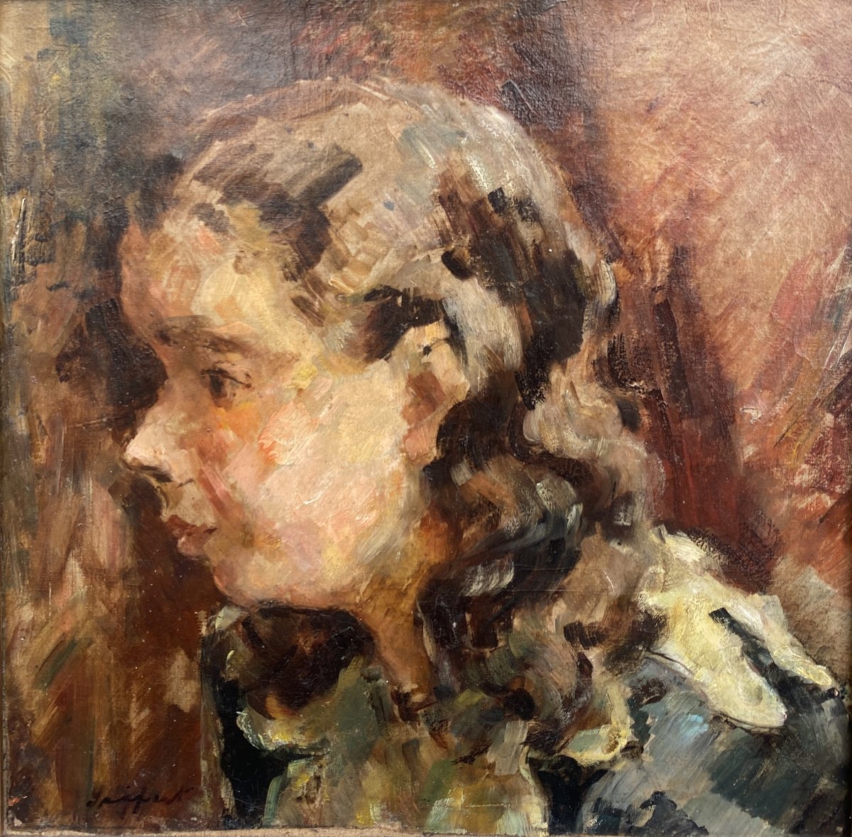 David Seifert (Wolanka 1896 - Paris 1980) Pologne Portrait d'une jeune fille 