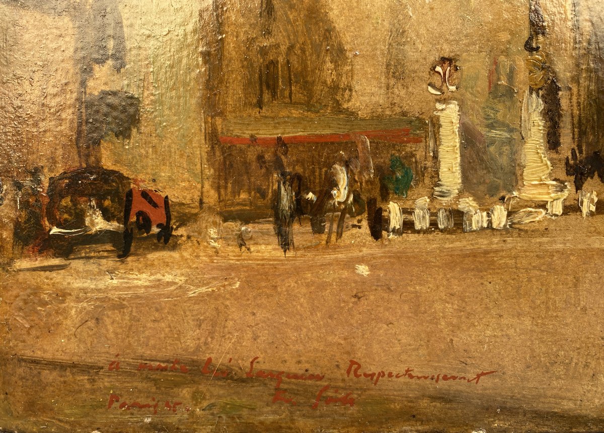 François Gáll (Cluj-Napoca 1912 - Paris 1987) Place de Saint-Germain-des-Près -photo-2