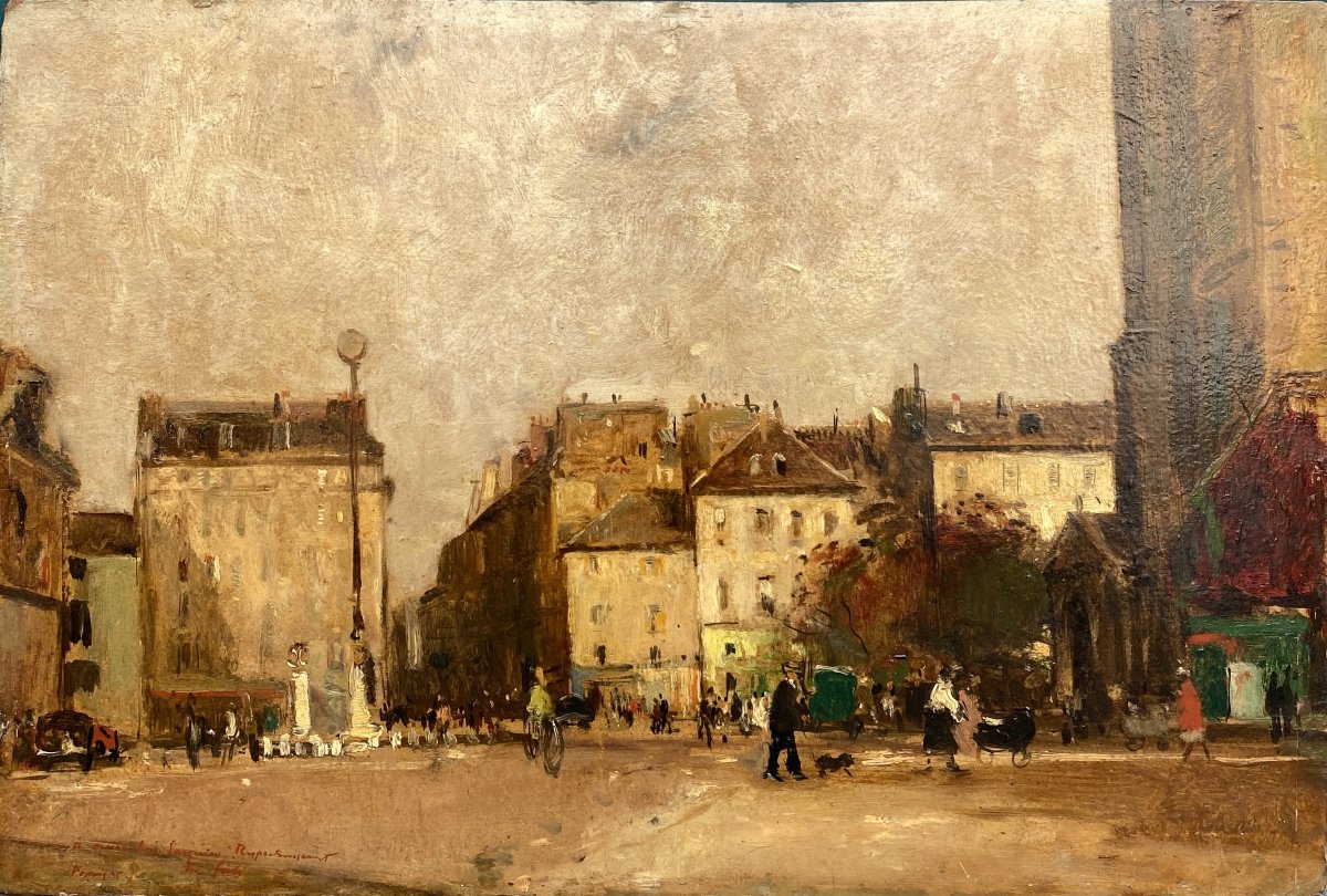 François Gáll (Cluj-Napoca 1912 - Paris 1987) Place de Saint-Germain-des-Près 