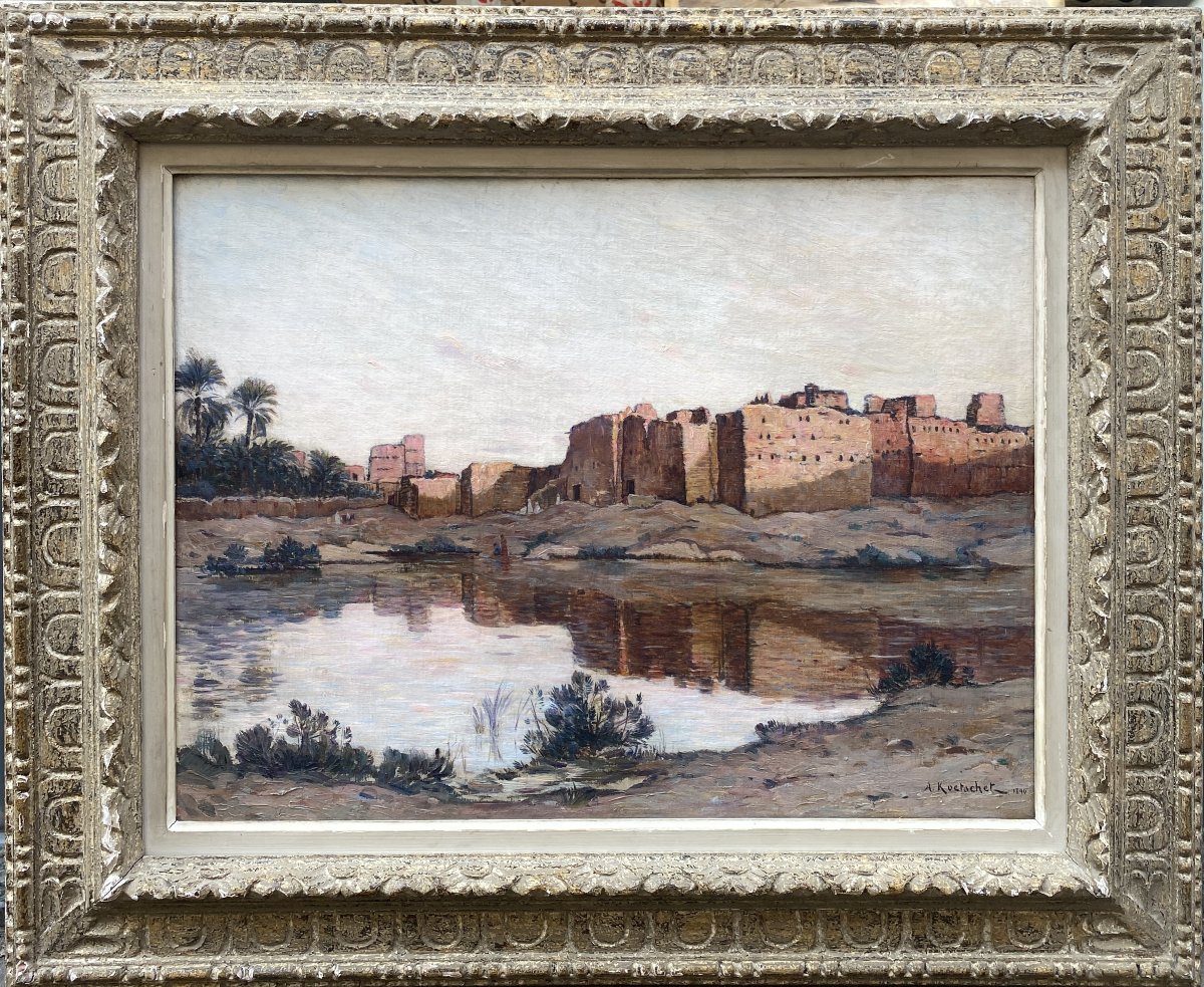 Achille Koetschet (1862–1895) Switzerland Orientalist Landscape -photo-2