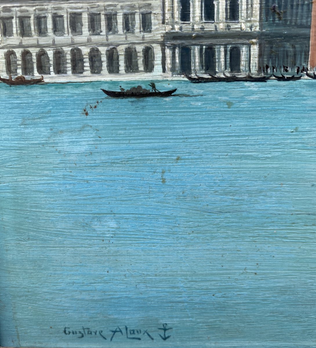 Gustave Alaux (Bordeaux 1887 - Paris 1965) Venise vue depuis San Giorgio -photo-3
