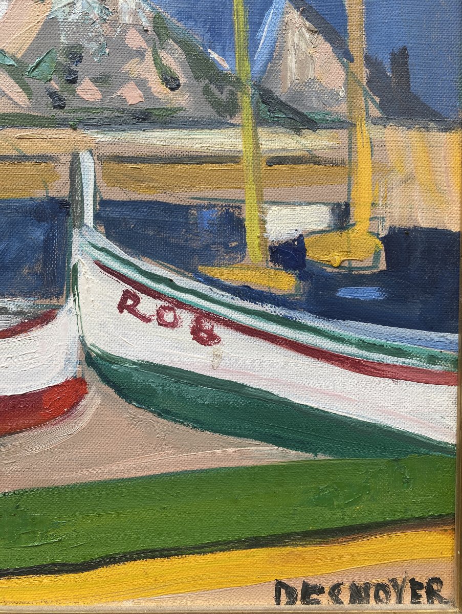 François Desnoyer (montauban 1894 – Saint-cyrien 1972) Mediterranean Port-photo-3
