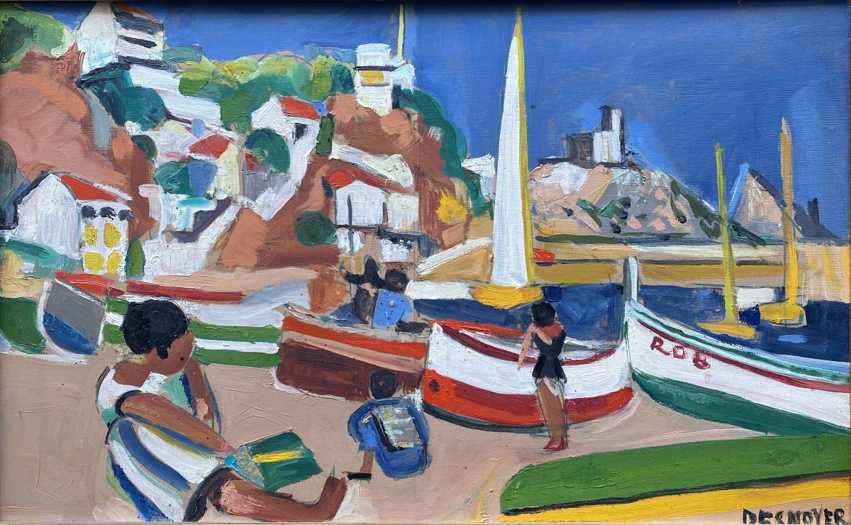 François Desnoyer (montauban 1894 – Saint-cyrien 1972) Mediterranean Port