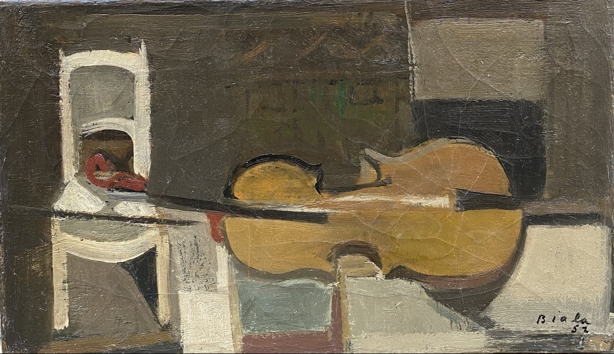 Janice Biala (biala Podlaska, 1903 – Paris, 2000) Poland Still Life With A Violin