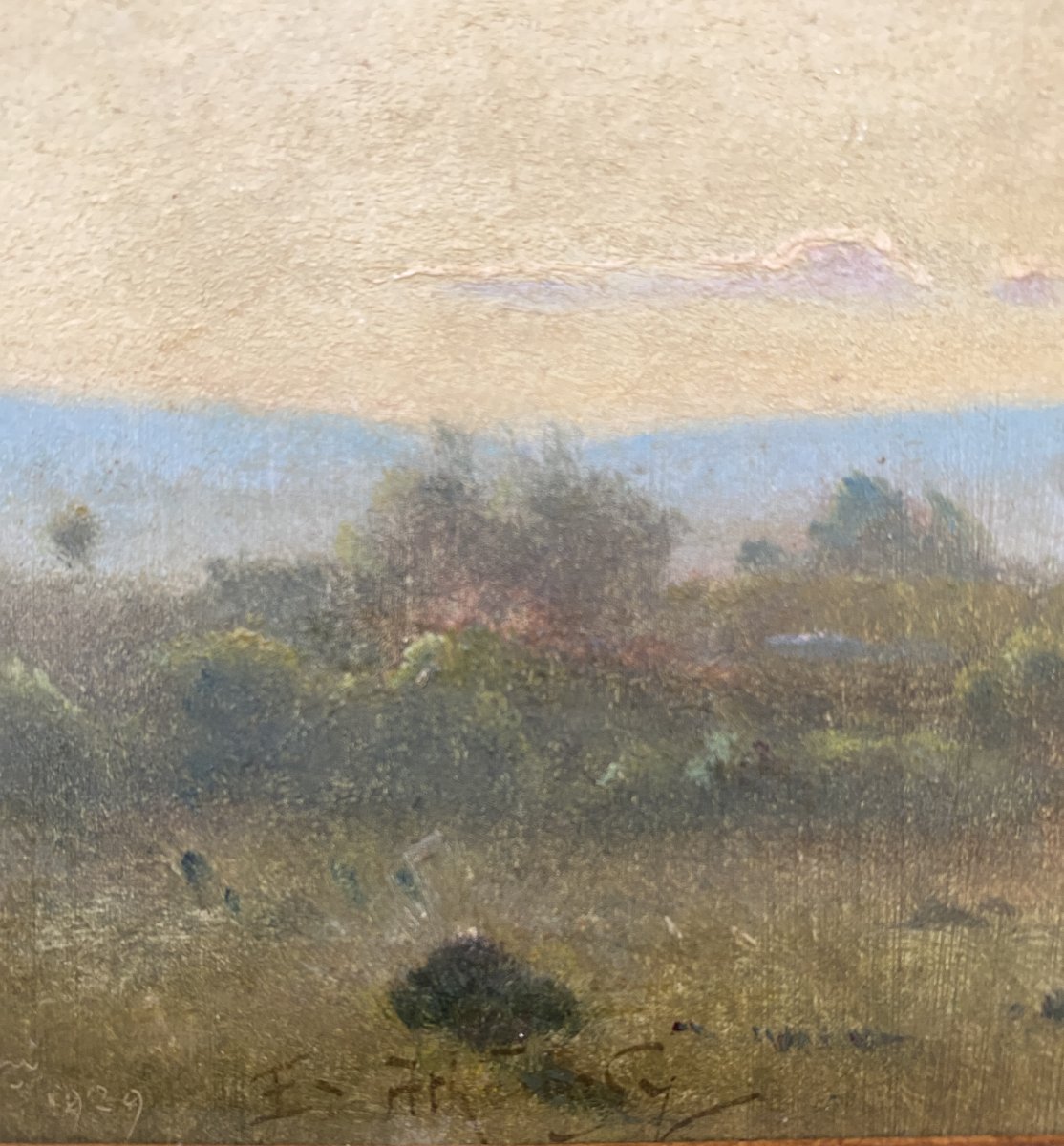 Édouard Athenosy (Saumane 1859 - 1934) Paysage du sud -photo-3