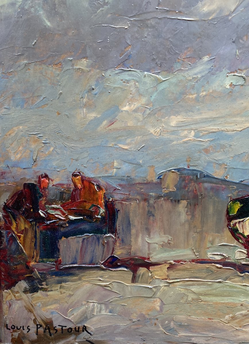 Louis Pastour (cannes 1876 – Cannes 1948) Before The Storm -photo-3