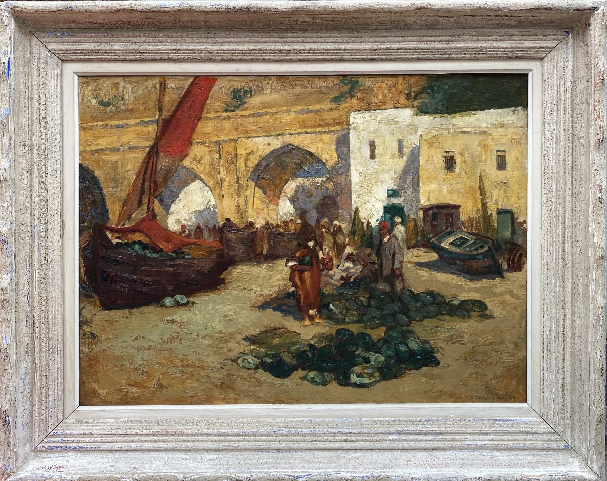 Charles-henri-gaston Dagnac-riviere (paris 1864 – Moret-sur-loing 1945)  Watermelon Seller -photo-2