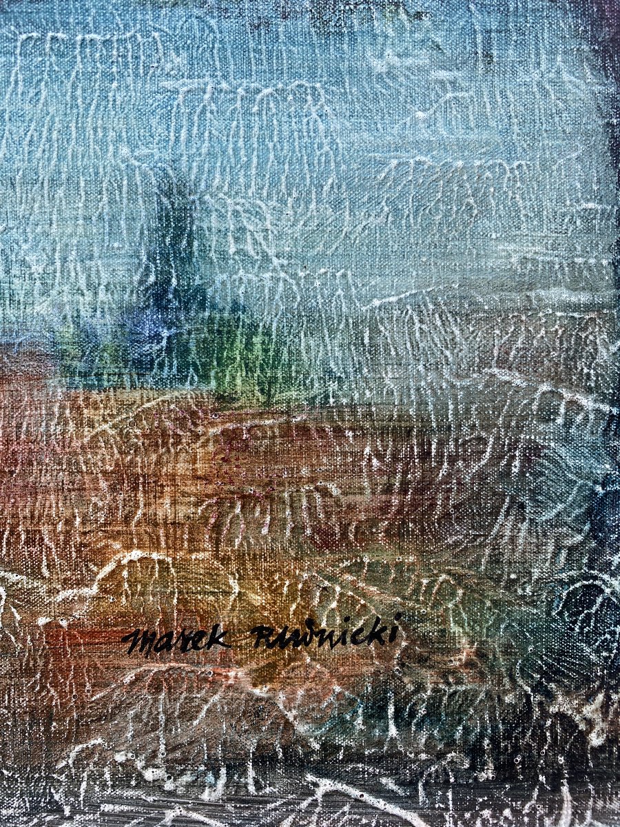 Marek Rudnicki (1927 - Paris 2004) Pologne Paysage -photo-3
