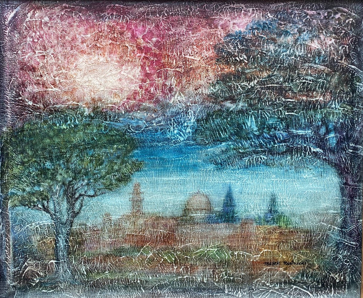 Marek Rudnicki (1927 - Paris 2004) Pologne Paysage 