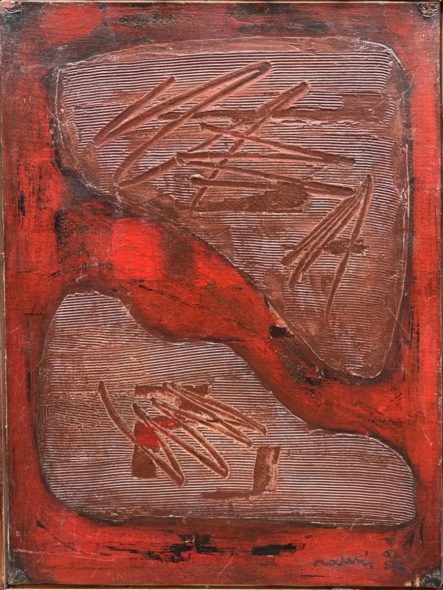 Juli Ramis I Palau (1910-1990), peintre espagnol, Composition Abstraite, 1954-photo-2