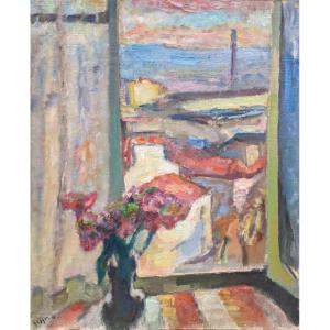 Kurt Groger (1905-1952) View From The Window In Boulogne 