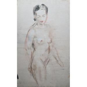 Eugene Nikolsky (xixème XXème) Femme Nue 