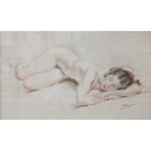 Vladimir Rozmainsky (1885-1943) Reclining Female Nude