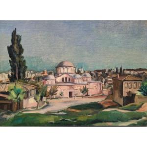 Léopold Lévy (1882-1966) View Of Sainte Sophie-istanbul 