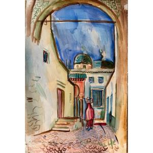 Laszlo Barta (1902-1961), "oriental Alley"