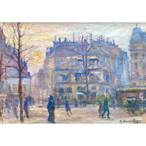 Georges Barwolf (1872-1935) Belgium Place In Paris 