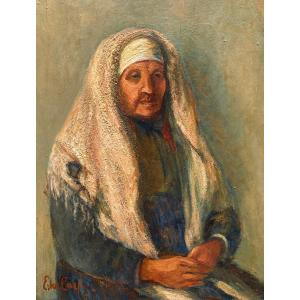 Esther Carp (1897-1970) Pologne Portrait de femme 