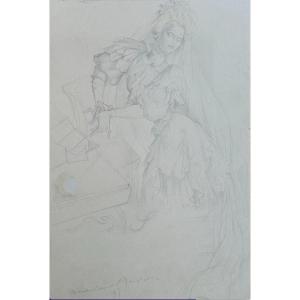 Mariano ANDREU ESTRANY (1888-1976) catalan La mariée 
