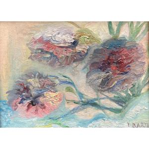 Victor Barte (1887-1954) Russe Les Œillets