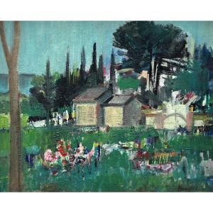 Rudolf Kundera (Brünn 1911 - 2005 Cassis) tchèque  Paysages aux maisons 