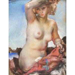 Eugène Narbonne (1885 Touillon - 1973 Saint-germain-en-laye) Bather 