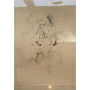 Leonor Fini (1907 Buenos Aires - 1996 Aubervilliers) Argentine Les petites filles modèles 