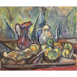 Pinchus Krémègne (1890 Zaloudock - 1981 Céret), French Of Lithuanian Origin, Still Life 