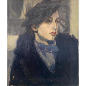 École française XXe La parisienne 