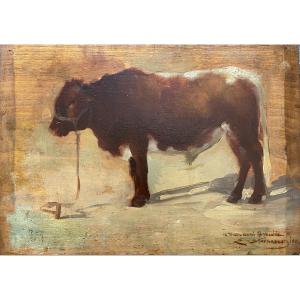 Eustațiu Stoenescu (1884 Craiova - 1957 New York) Romania The Calf 