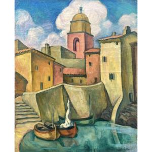 Paul Jacob Hians (1884 Paris - 1967) Saint Tropez
