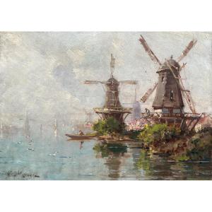 Gustave Mascart (valenciennes 1834 - Paris 1912) Mills