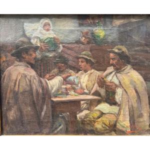 Jean Neylies (1869-1938) The Meal Roumanian