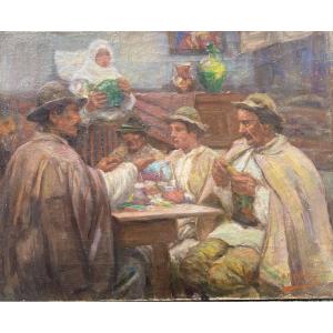 Jean Neylies (1869-1938) The Meal Roumanian