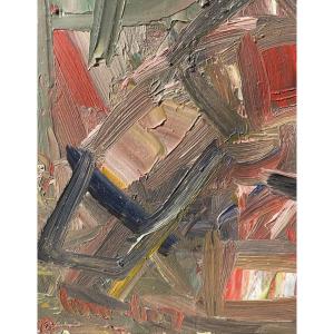 David Lan Bar (rava Rouska 1911 - Paris 1992) Ukraine Abstract Composition