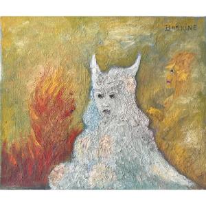 Maurice Baskine (1901 Kharkiv - 1968 Paris) Russia Fantastic Creature