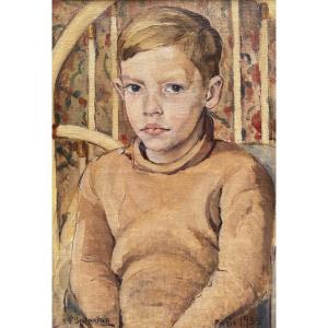 Pavel Balakirev (1914-1968) Russie Portrait d'un jeune homme