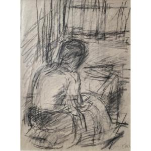 Béla Czóbel (Budapest 1883 - Budapest 1976) Hongrie Femme dans un intérieur