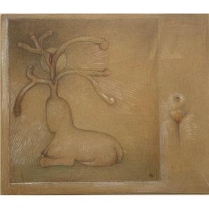 André François (Timișoara 1915 - Grisy-les-Plâtres 2005) Roumanie La licorne bienheureuse