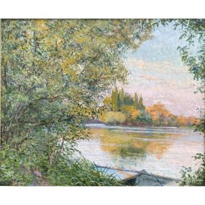 Léon Giran Max (Paris 1867 - Paris 1927) Les bords de l'Oise