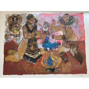 Théo Tobiasse (1927 Jaffa - 2012 Cagnes-sur-mer) Palestine Danse juive