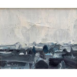 Roger Muhl (1929 Strasbourg - 2008 Mougins) Pragues le soir 