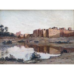 Achille Koetschet (1862–1895) Switzerland Orientalist Landscape