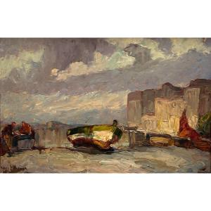 Louis Pastour (Cannes 1876 - Cannes 1948) Avant la tempête
