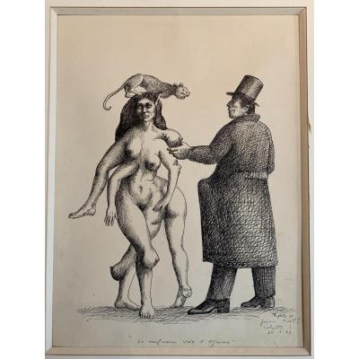 Roland Topor (1938-1997) The Confusion Creates Orgasm 1973