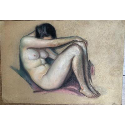 David Olere (1902-1985) Nu Pastel