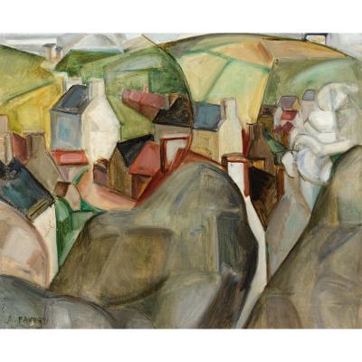 André Favory Ploumanach, A Cubist Vision Oil On Canvas