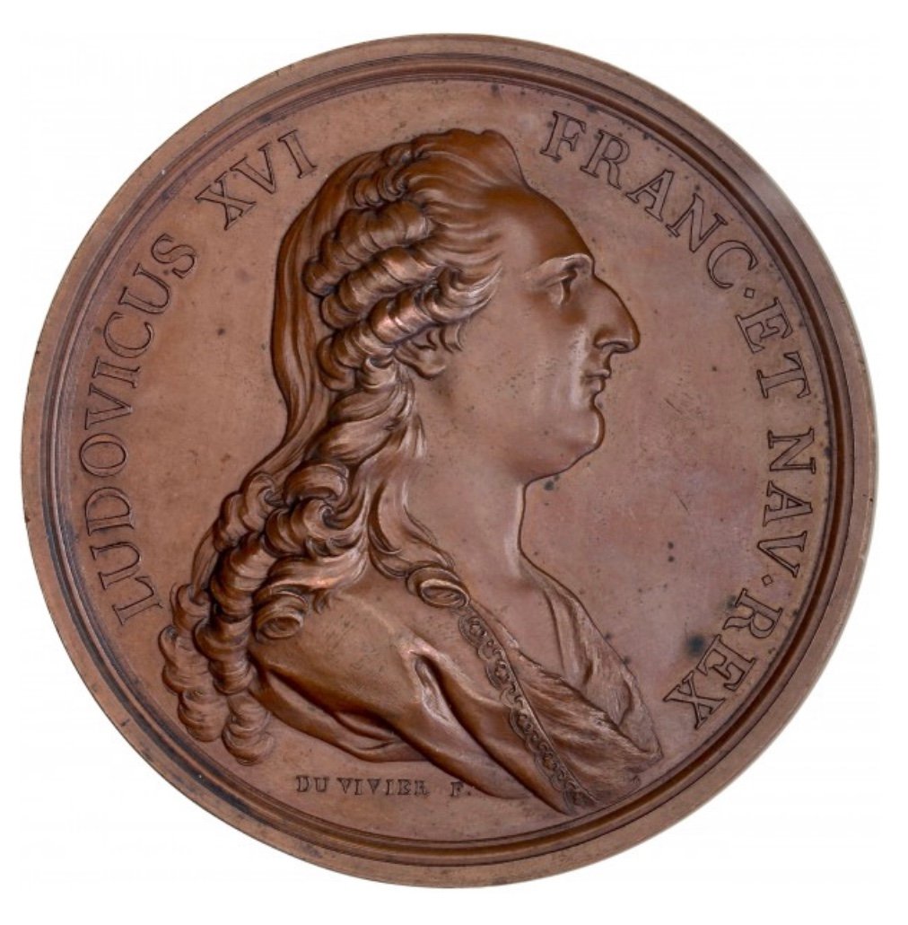 Medal Matrix Of The Bust Of The King Of France Louis XVI. -photo-3
