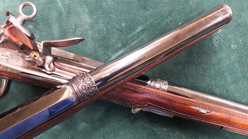 Pair Of Pistols With Imperial Eagle Pommels-photo-3