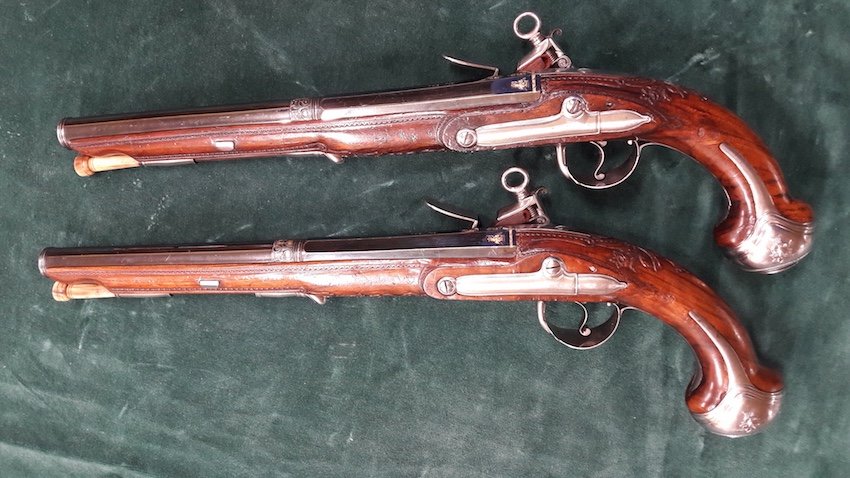 Pair Of Pistols With Imperial Eagle Pommels-photo-1