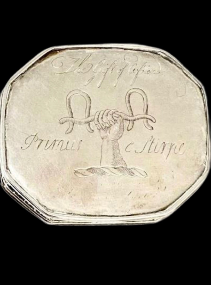 Box Around 1750, Silver, Vermeil & Agate, Abolition Of Slavery-photo-4